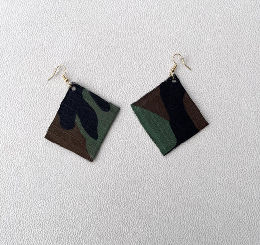 Camo earrings