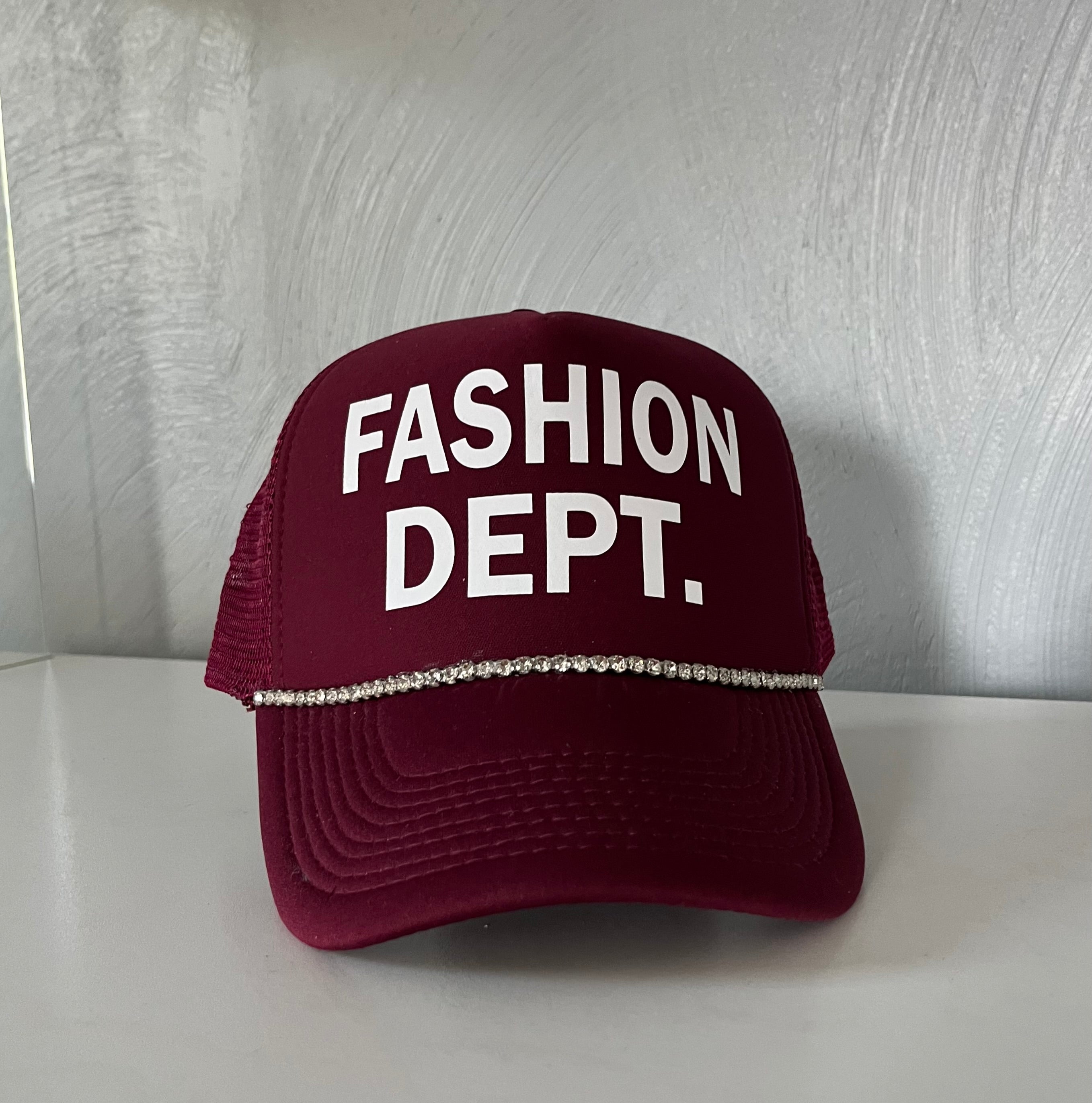 FASHION DEPT. Trucker hat. FASHION DEPT. Trucker hat.