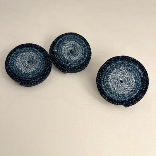 Denim swirl set.