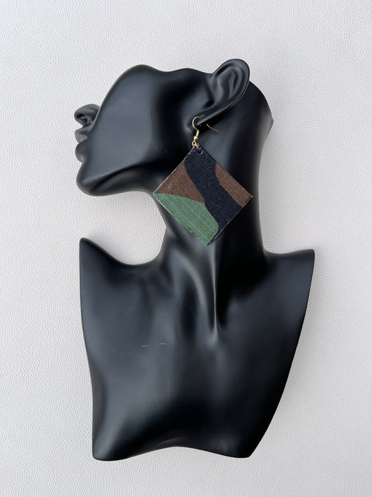 Camo earrings