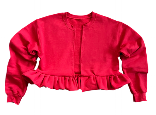 Ruffle peplum Jacket.