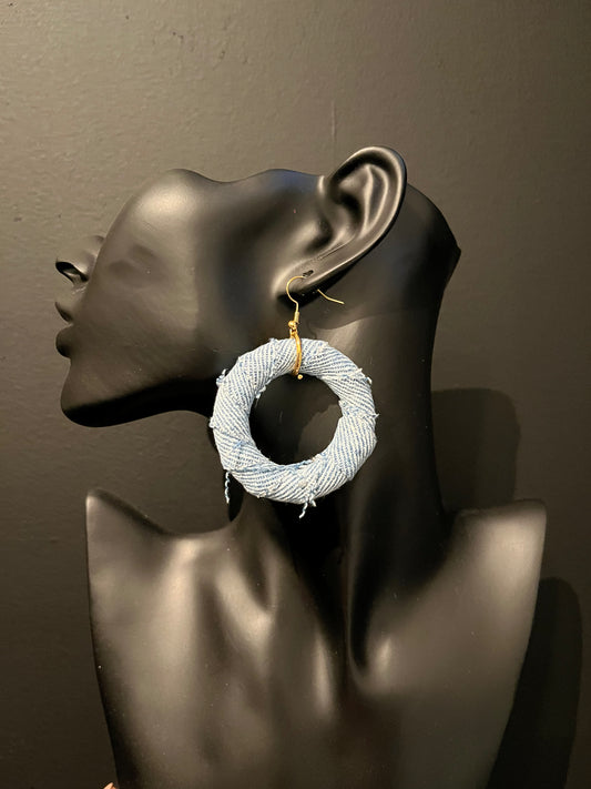 Mini Denim hoops