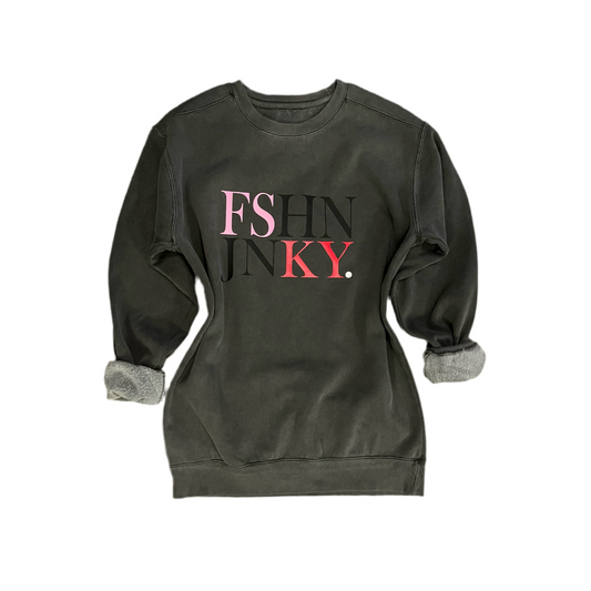 FSHN JNKY sweatshirt.