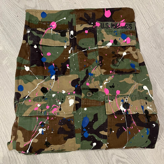 Splatter Camo clutch