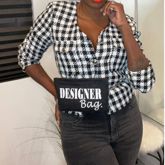 Black denim Fancy Pac.