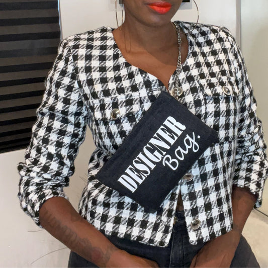 Black denim Fancy Pac.