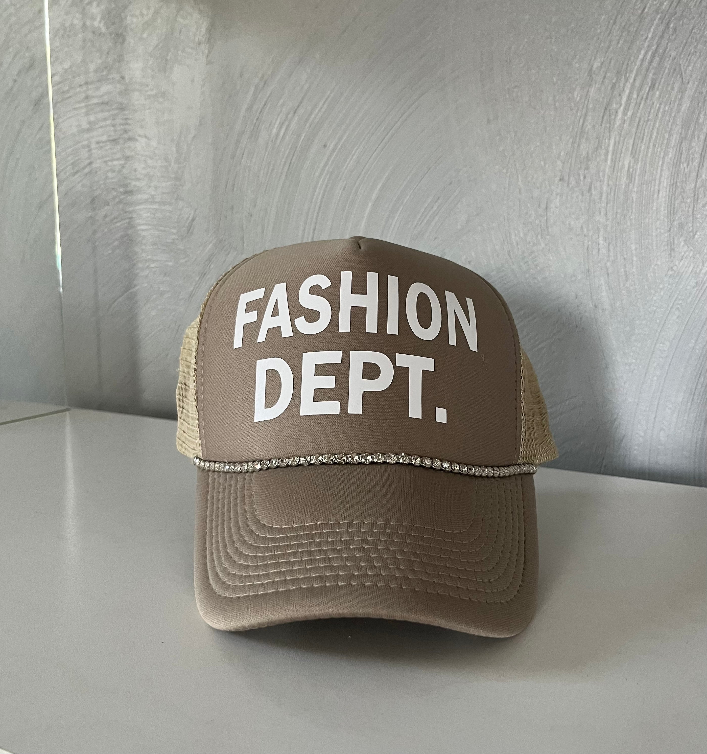 FASHION DEPT. Trucker hat.