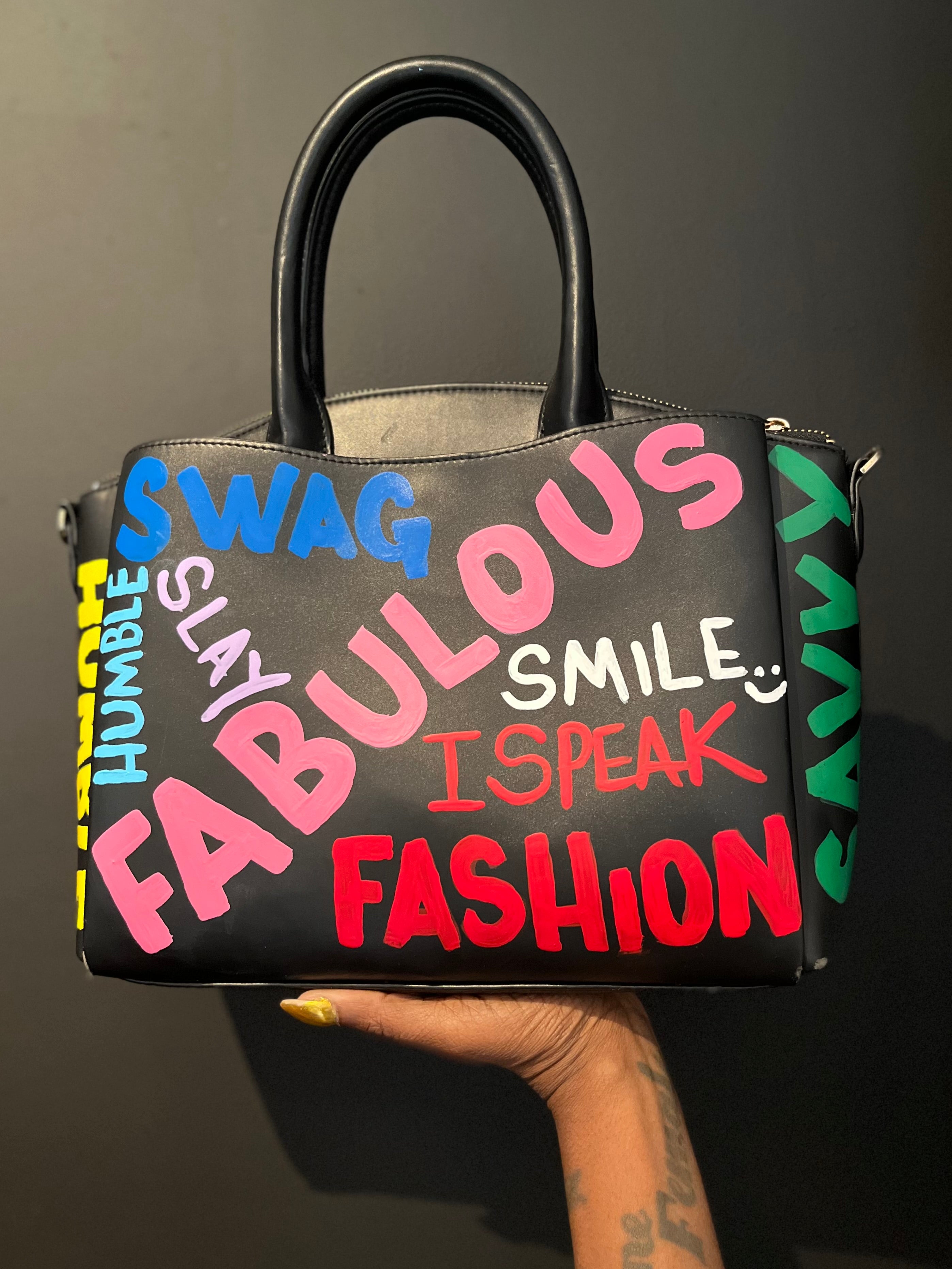 Designer Graffiti bag