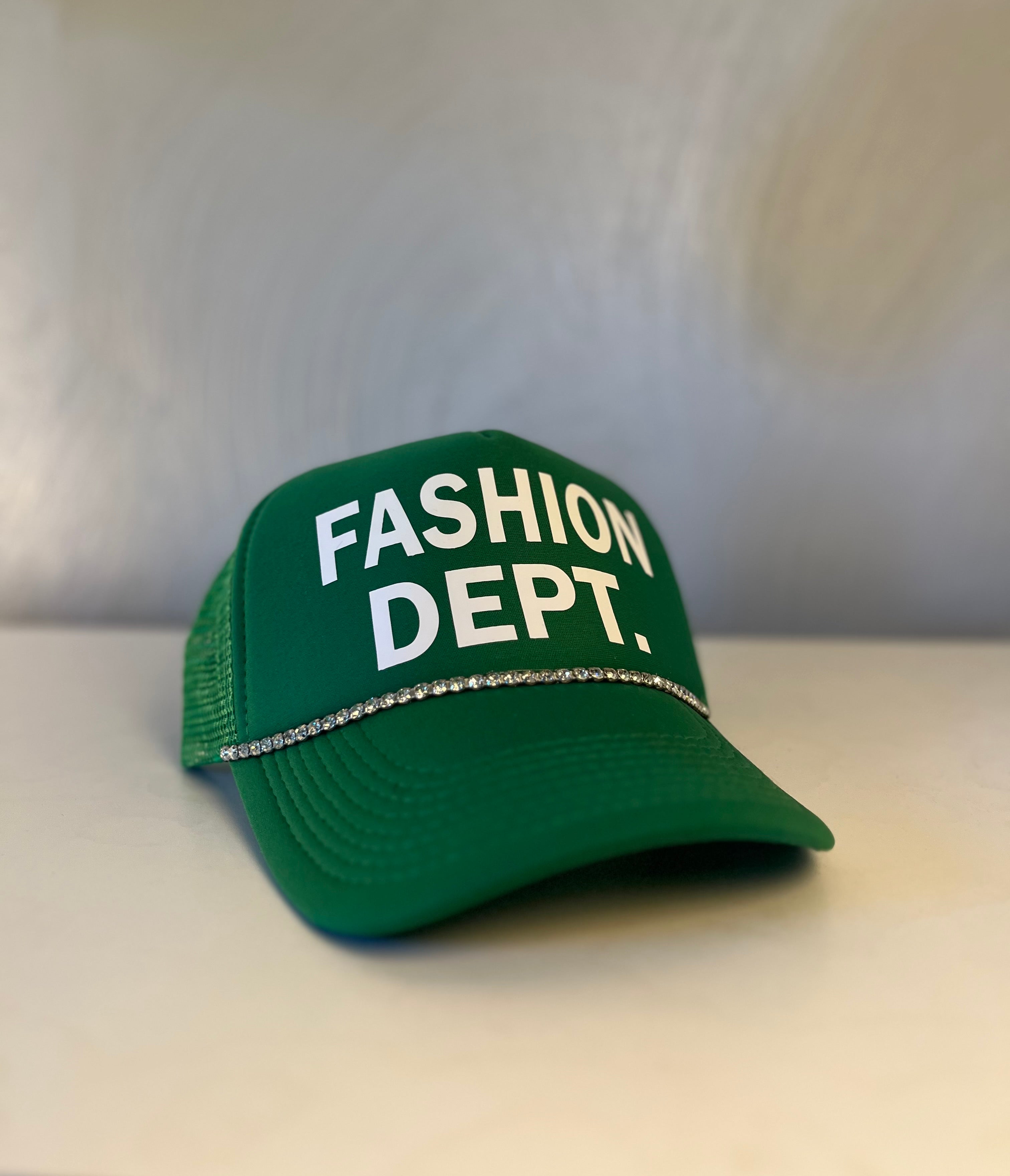 FASHION DEPT. Trucker hat.