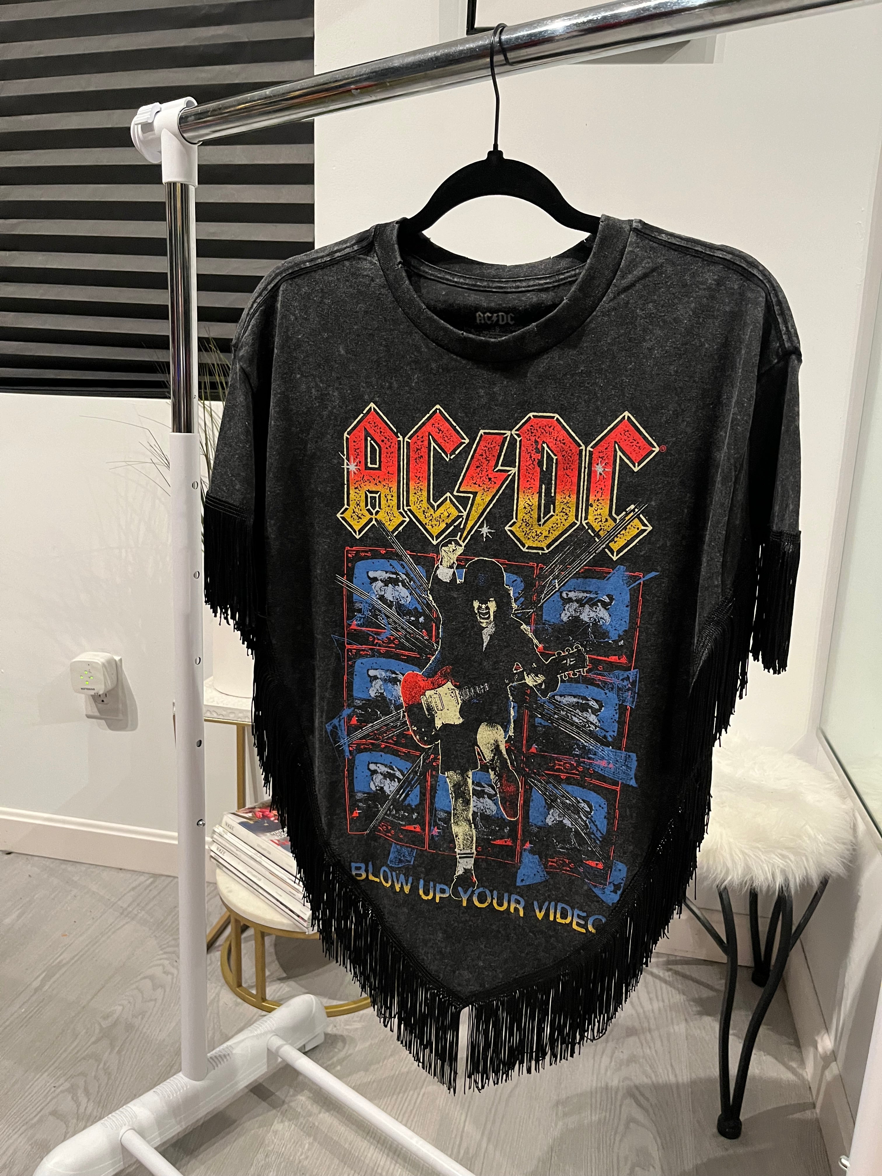 AC/DC tee poncho.