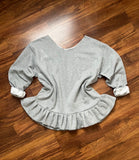 Ruffle tunic top.