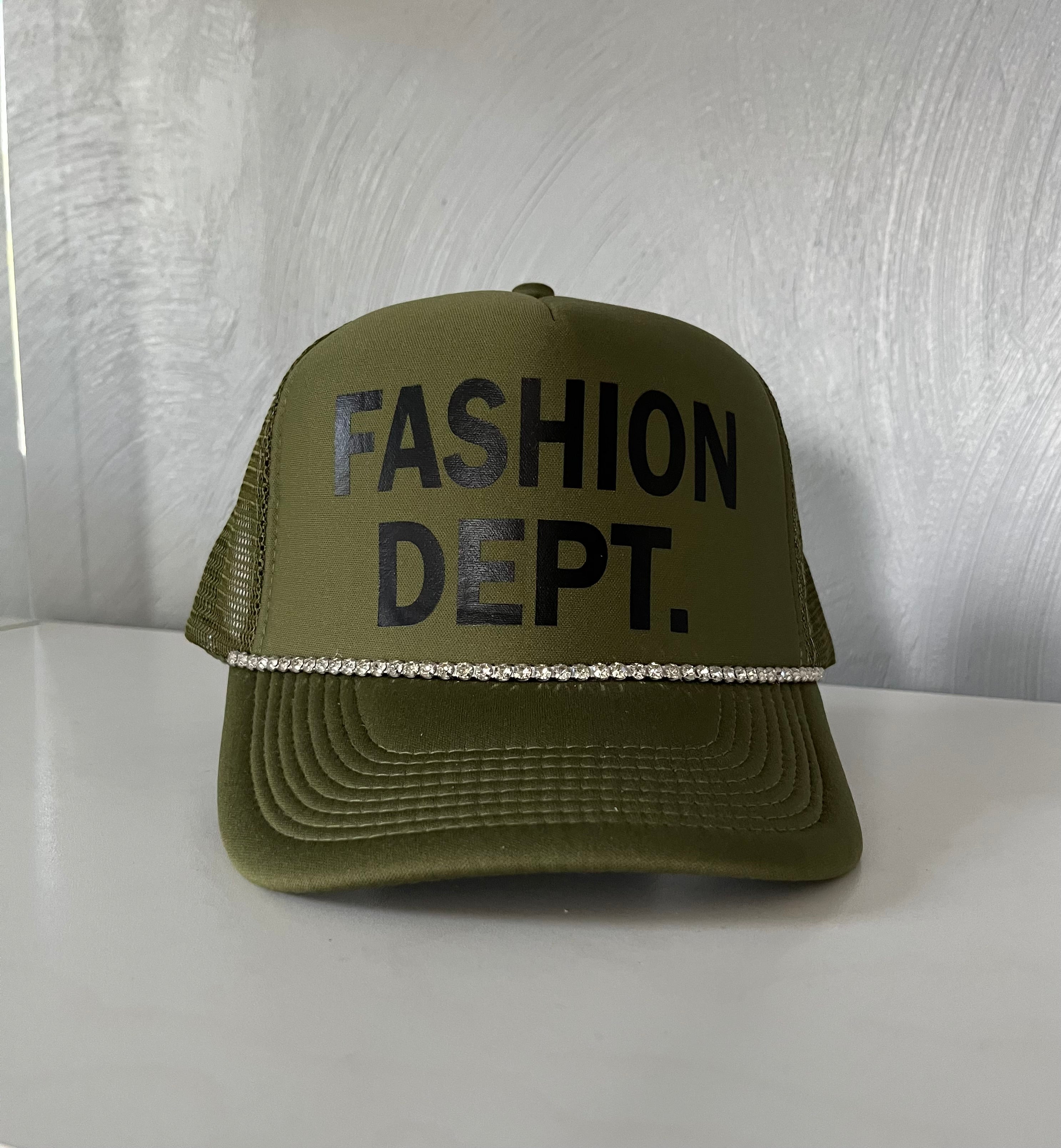 FASHION DEPT. Trucker hat.