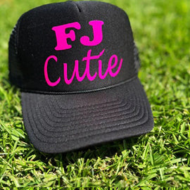 FJ cutie trucker hat.