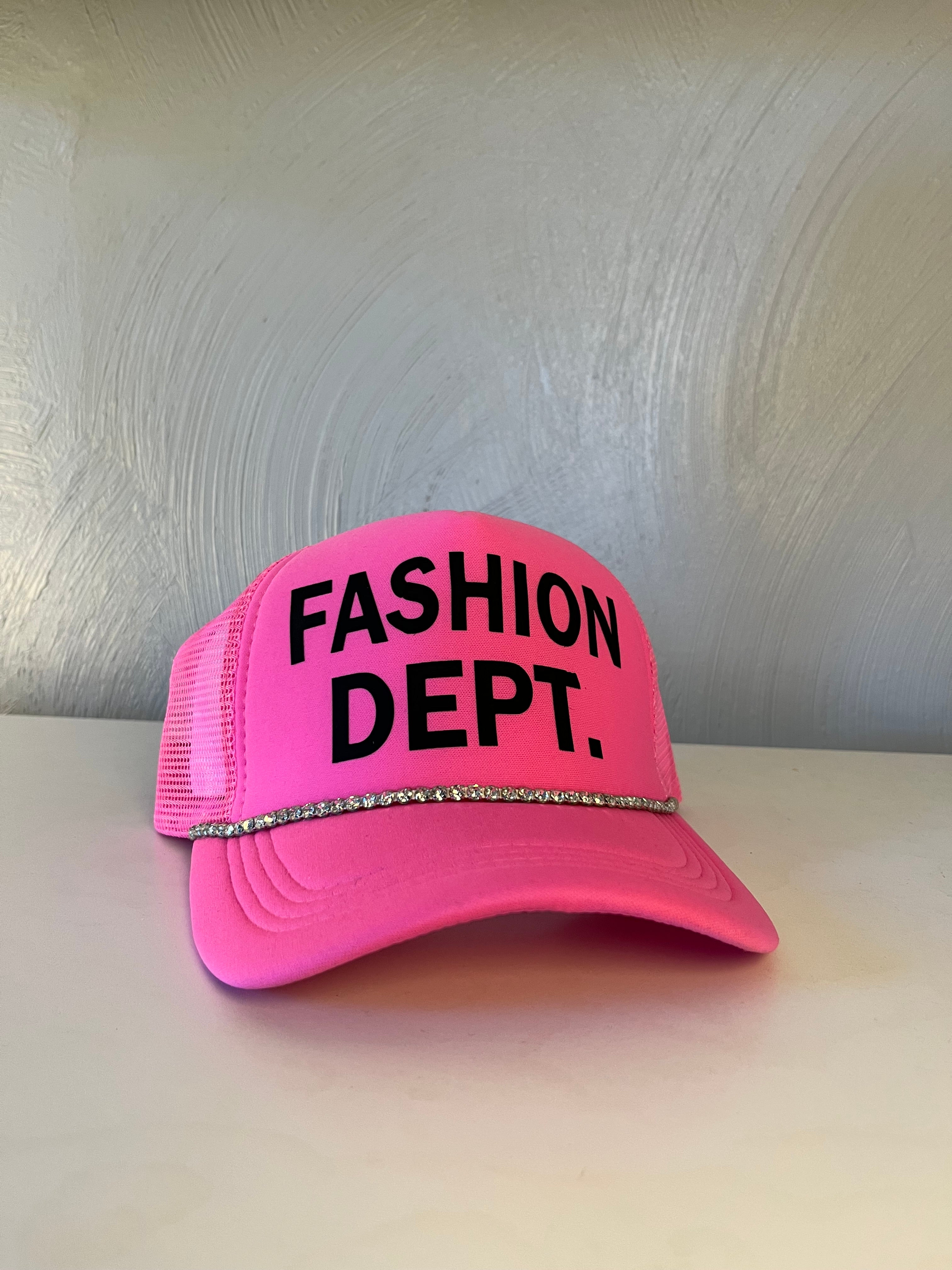 FASHION DEPT. Trucker hat.