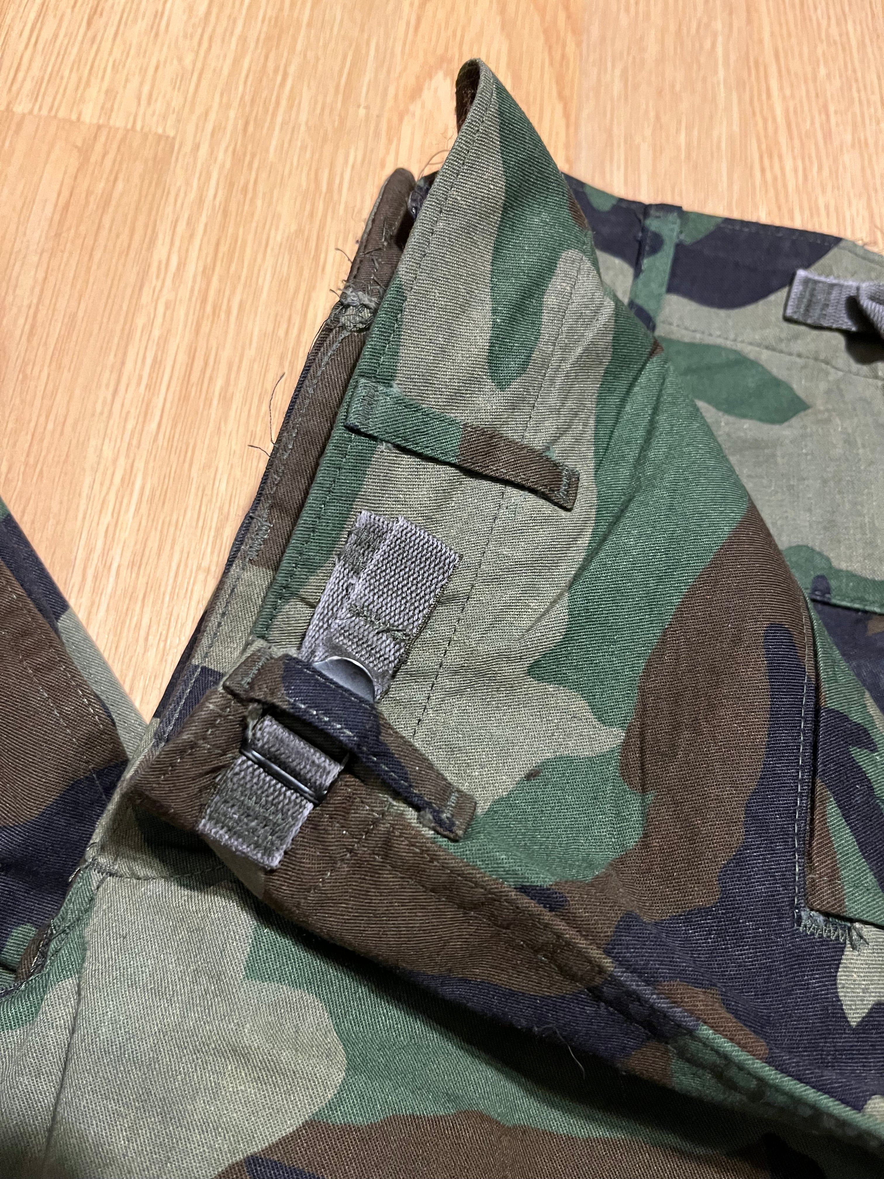 Regular camo pants.