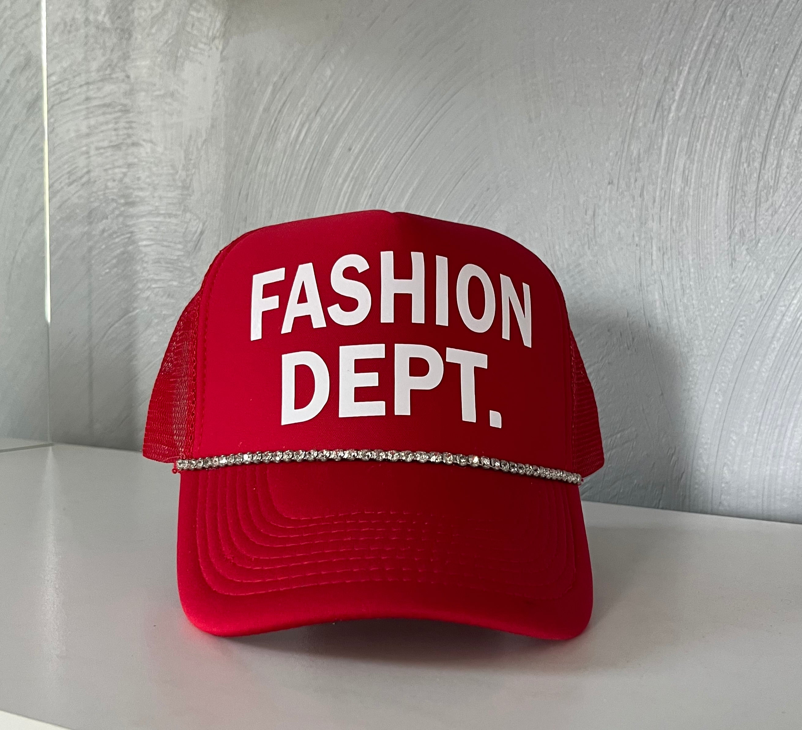 FASHION DEPT. Trucker hat.