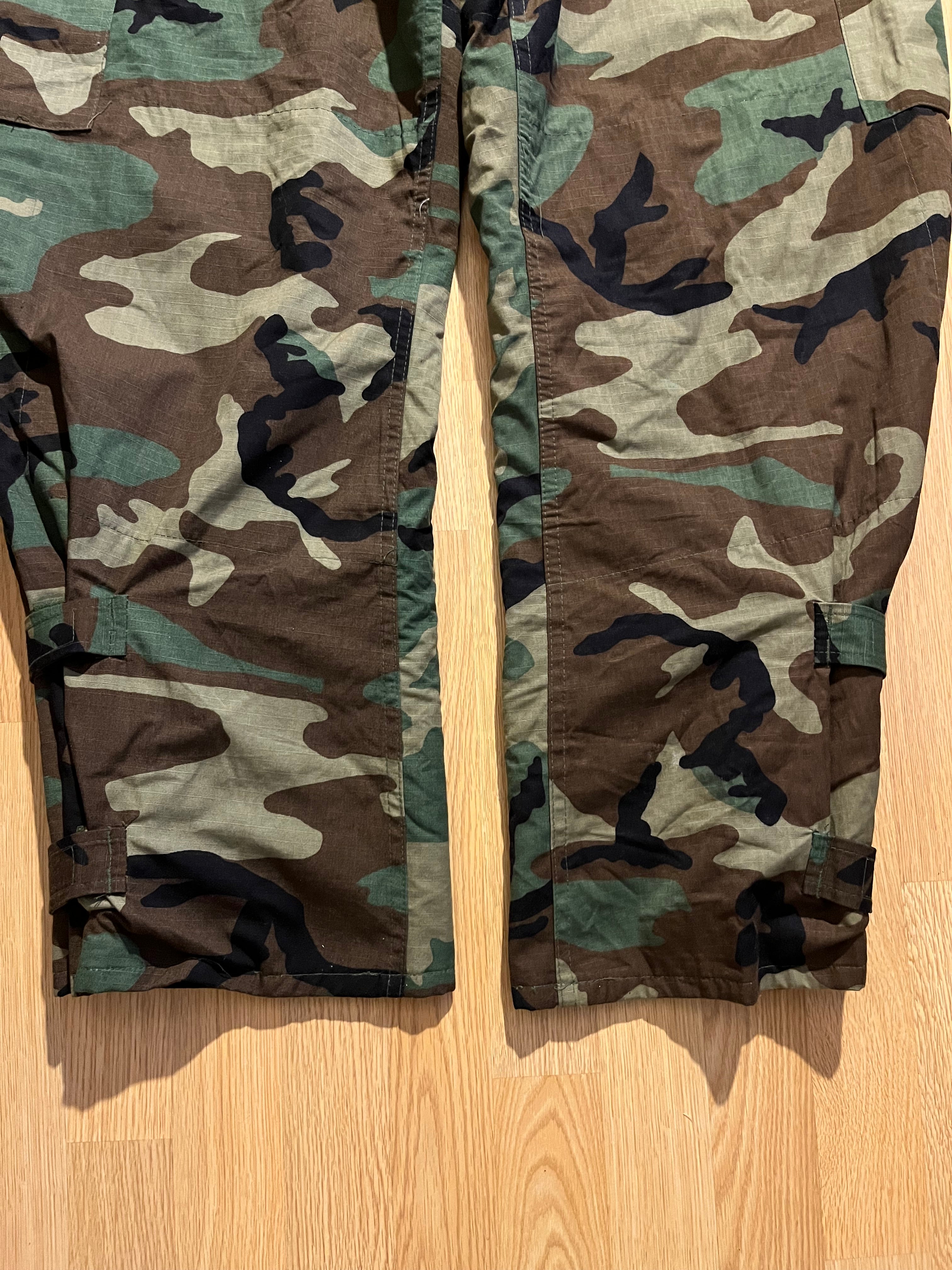 High waist camo pants