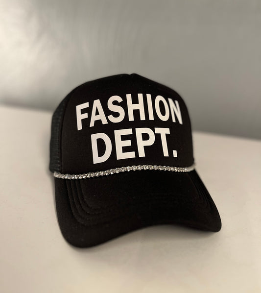 FASHION DEPT. Trucker hat.