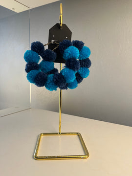 Pom Pom hoops.