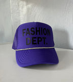 FASHION DEPT. Trucker hat.