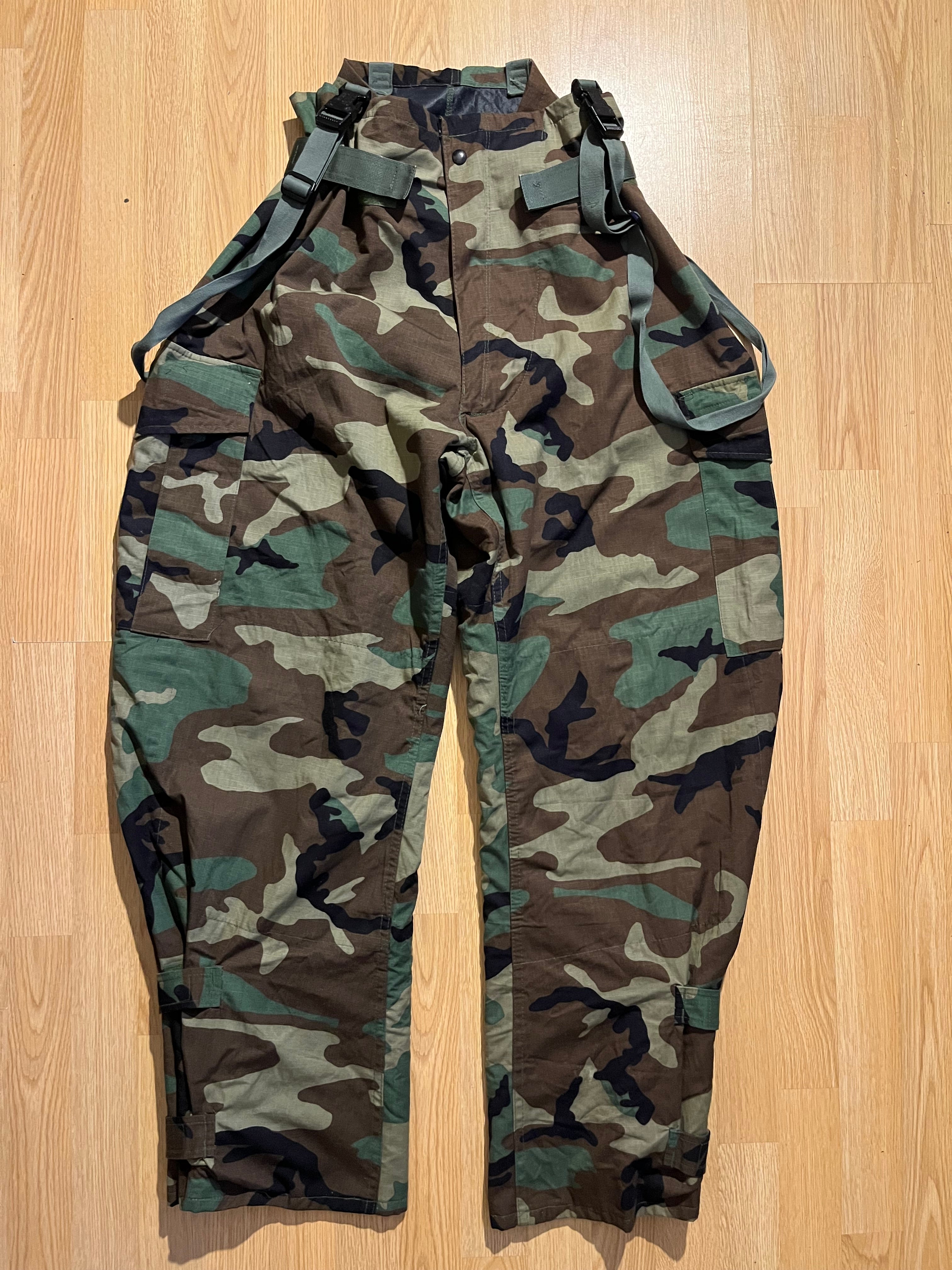 High waist camo pants