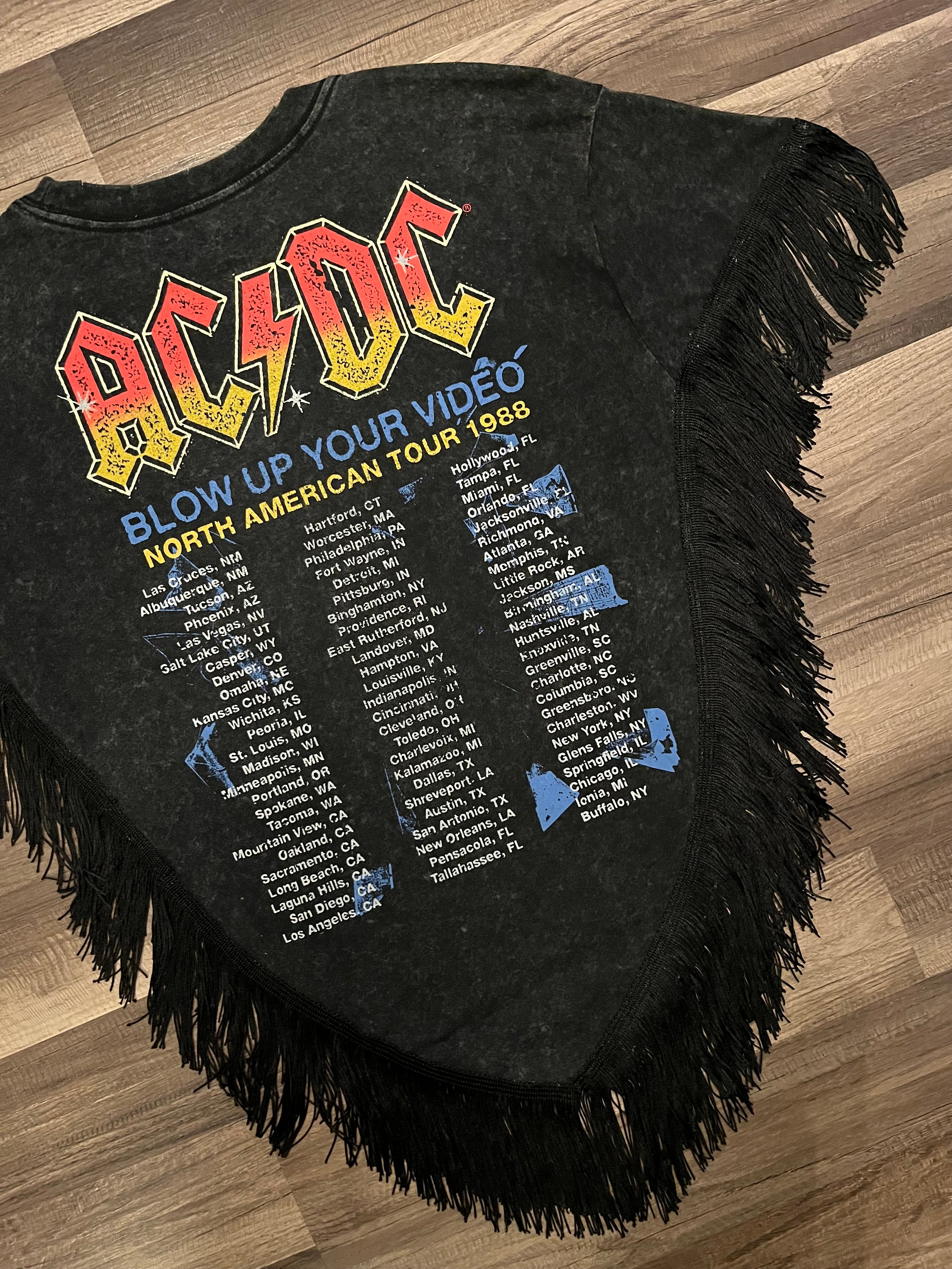 AC/DC tee poncho.