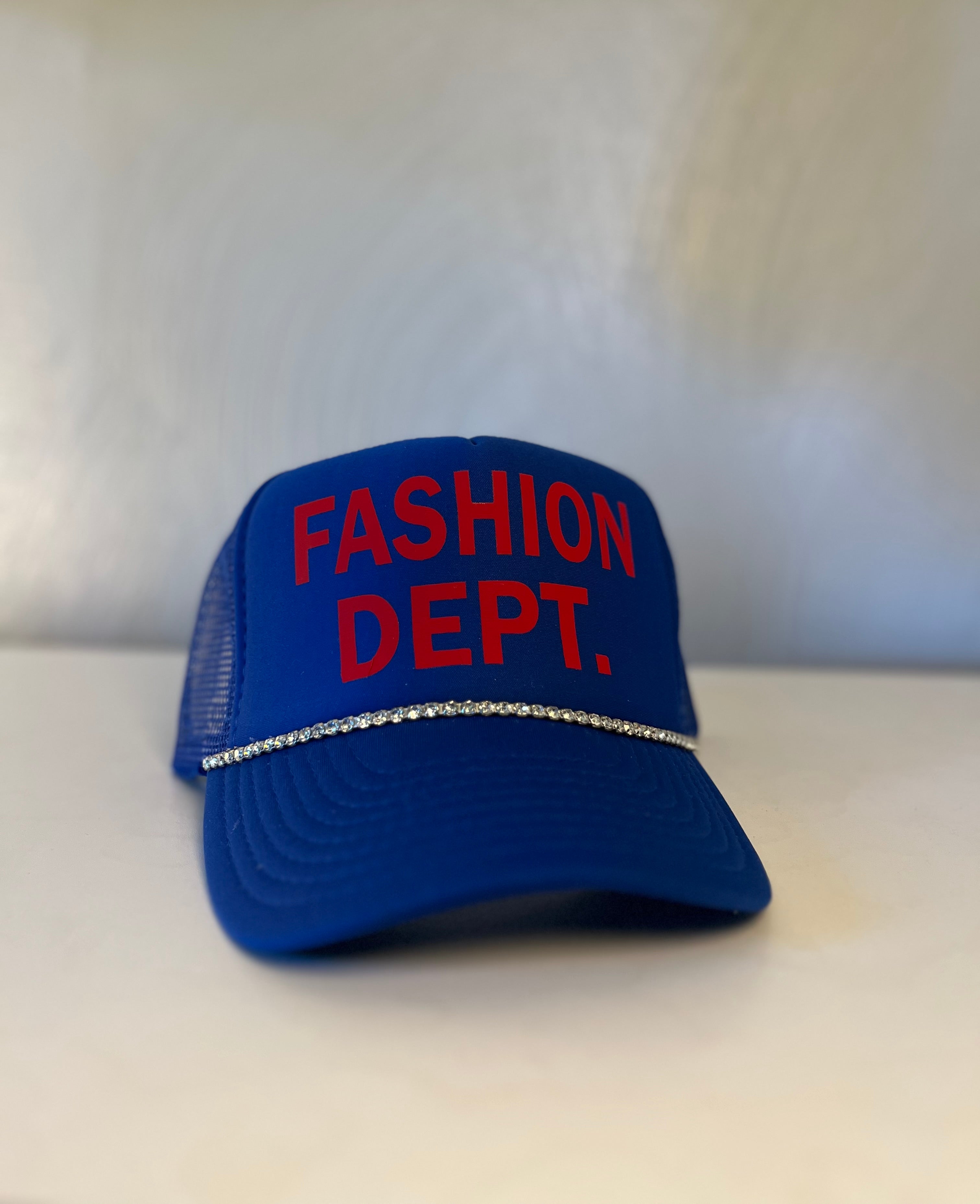 FASHION DEPT. Trucker hat.