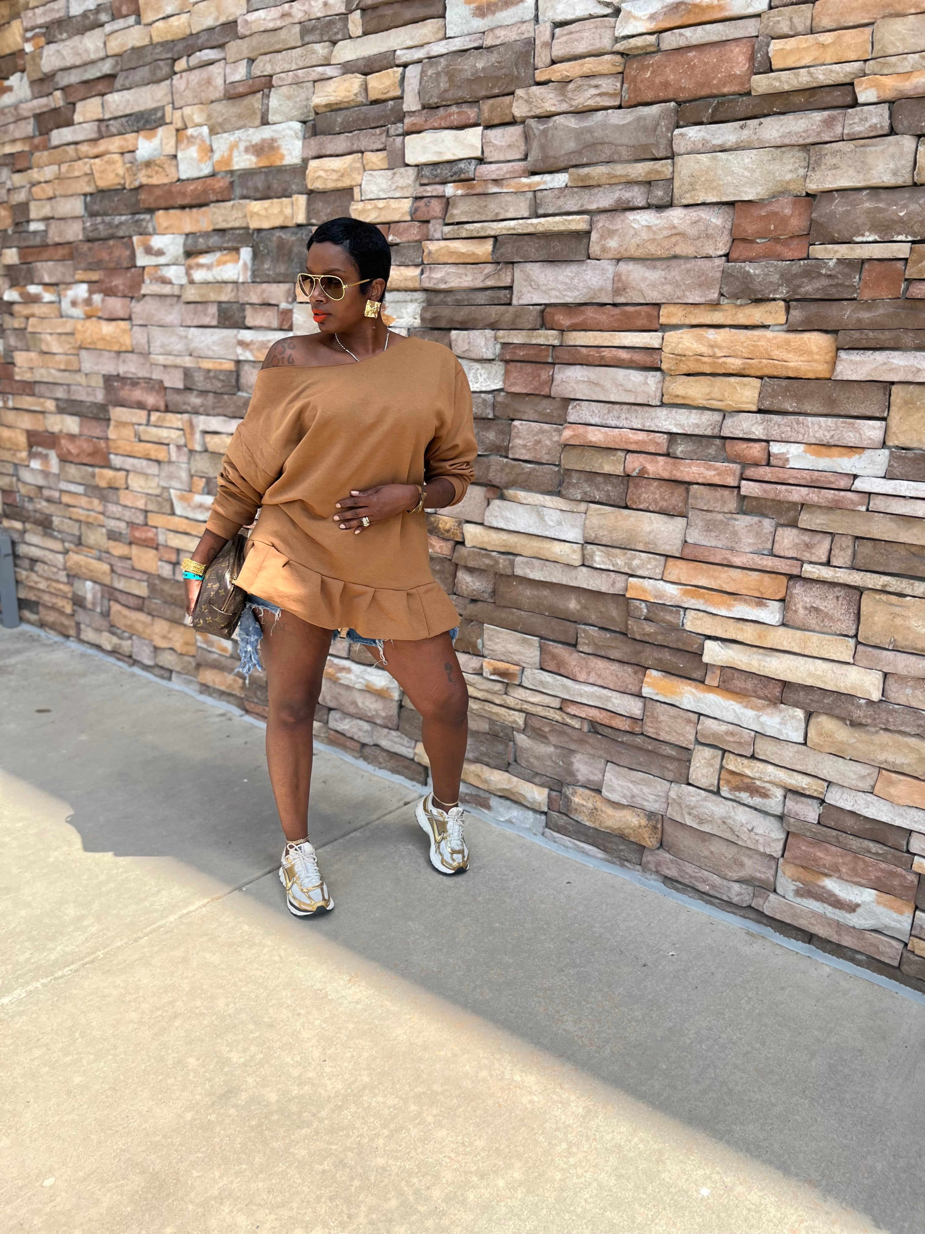 Ruffle tunic.
