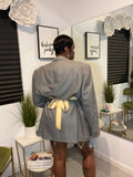 Cinched Blazer(Grey)