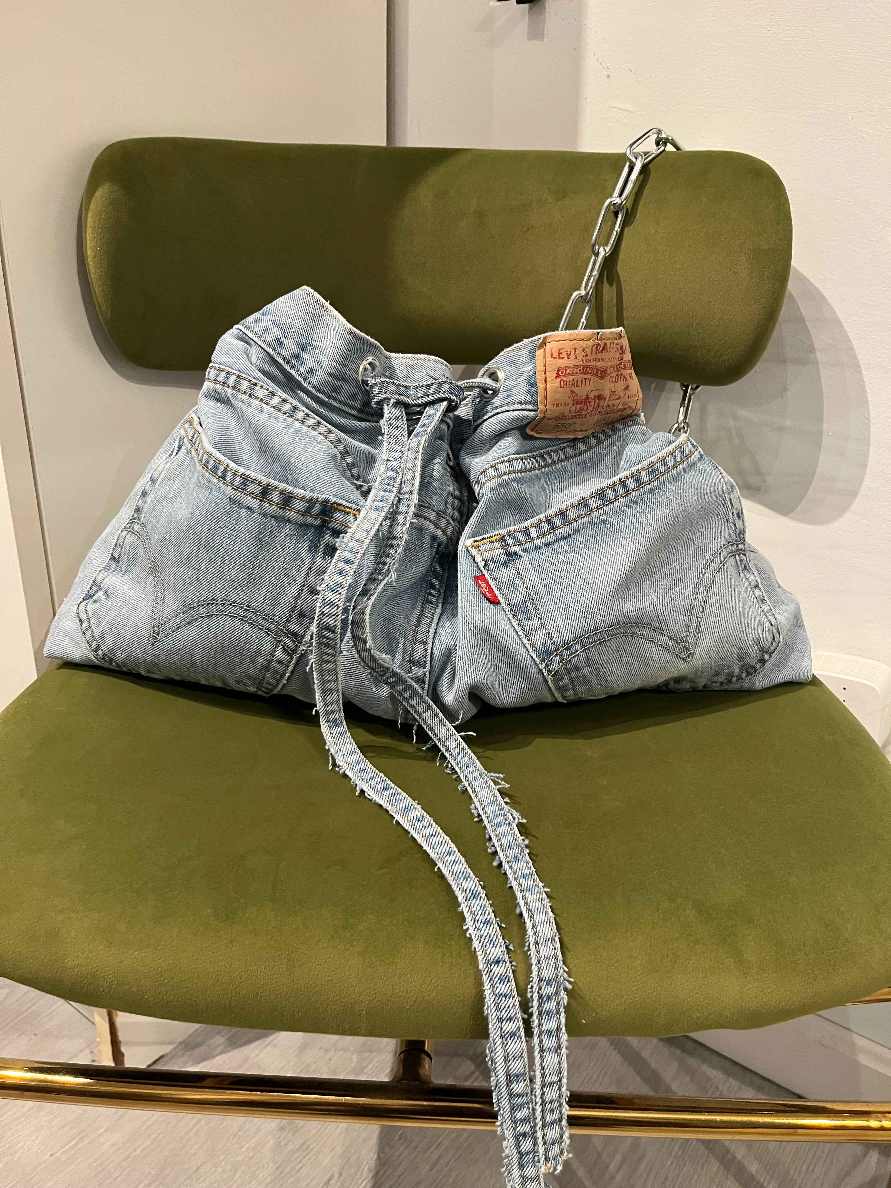Levi drawstring bag.