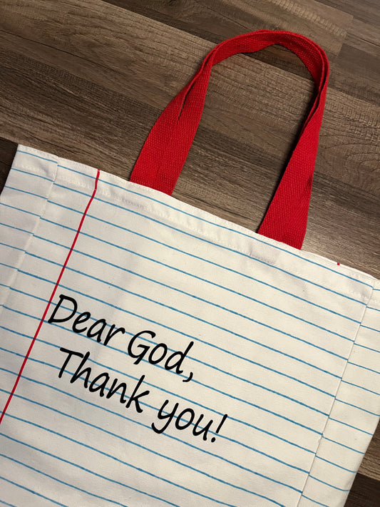 Note to God tote.