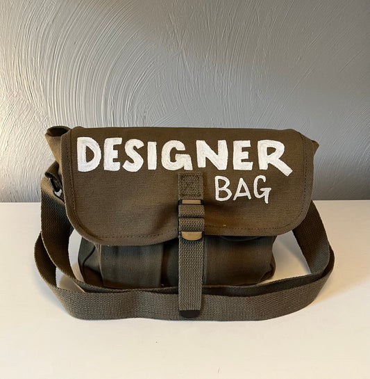 Military designer bag.