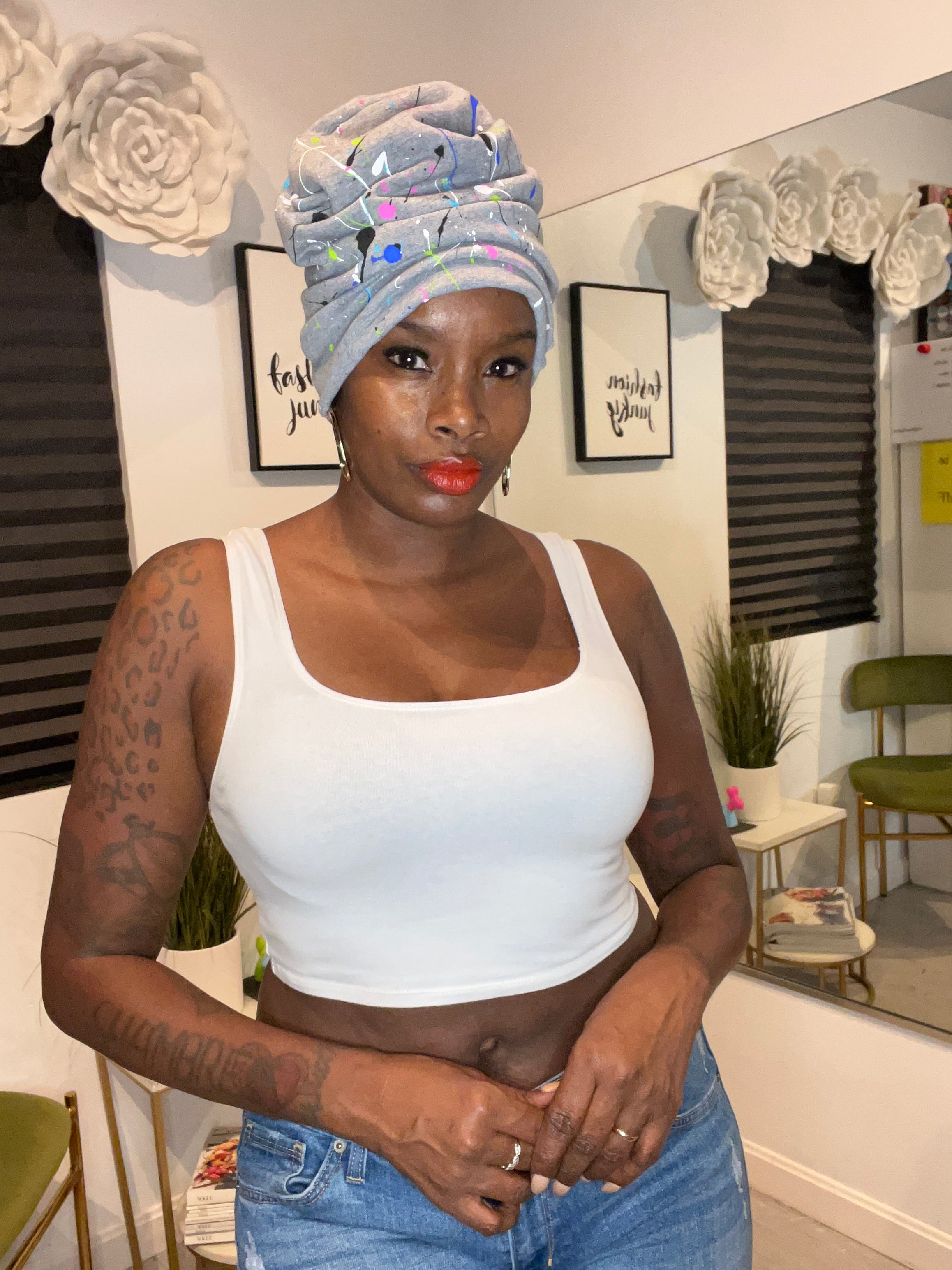 Stacked Beanie(splatter)
