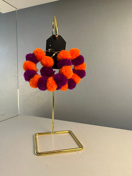 Pom Pom hoops.