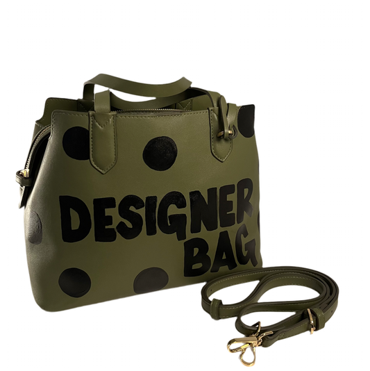 Dotty designer bag.