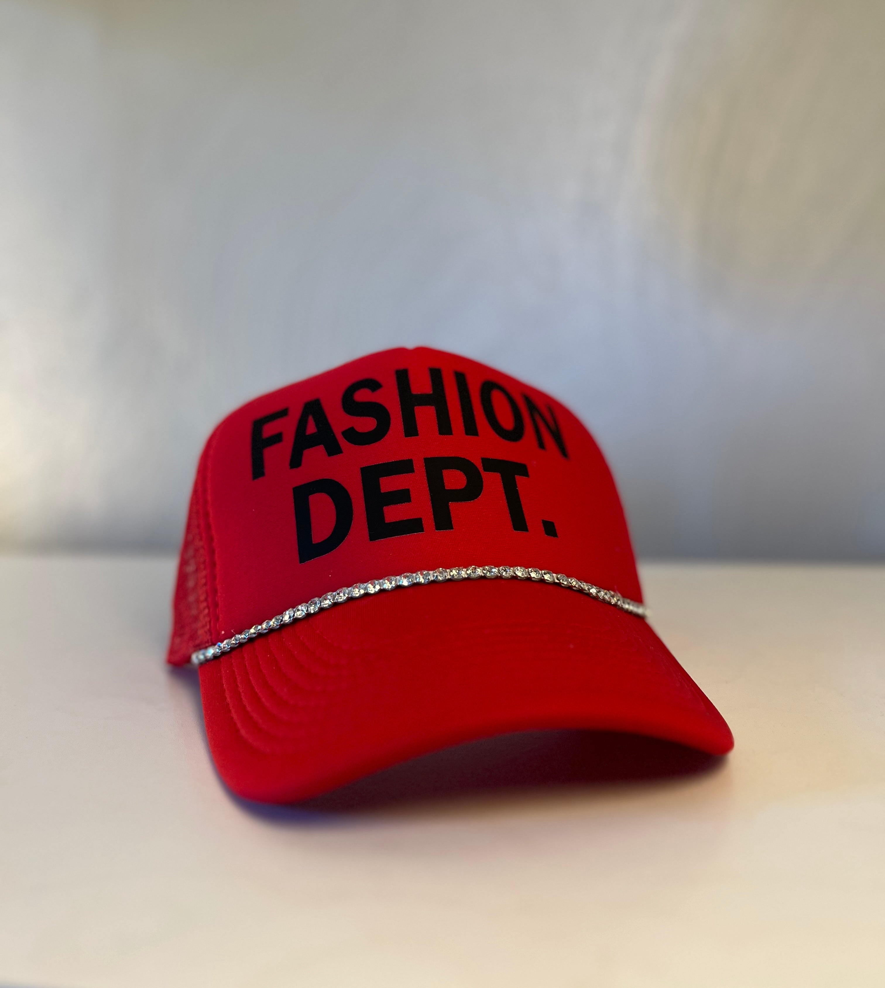 FASHION DEPT. Trucker hat.