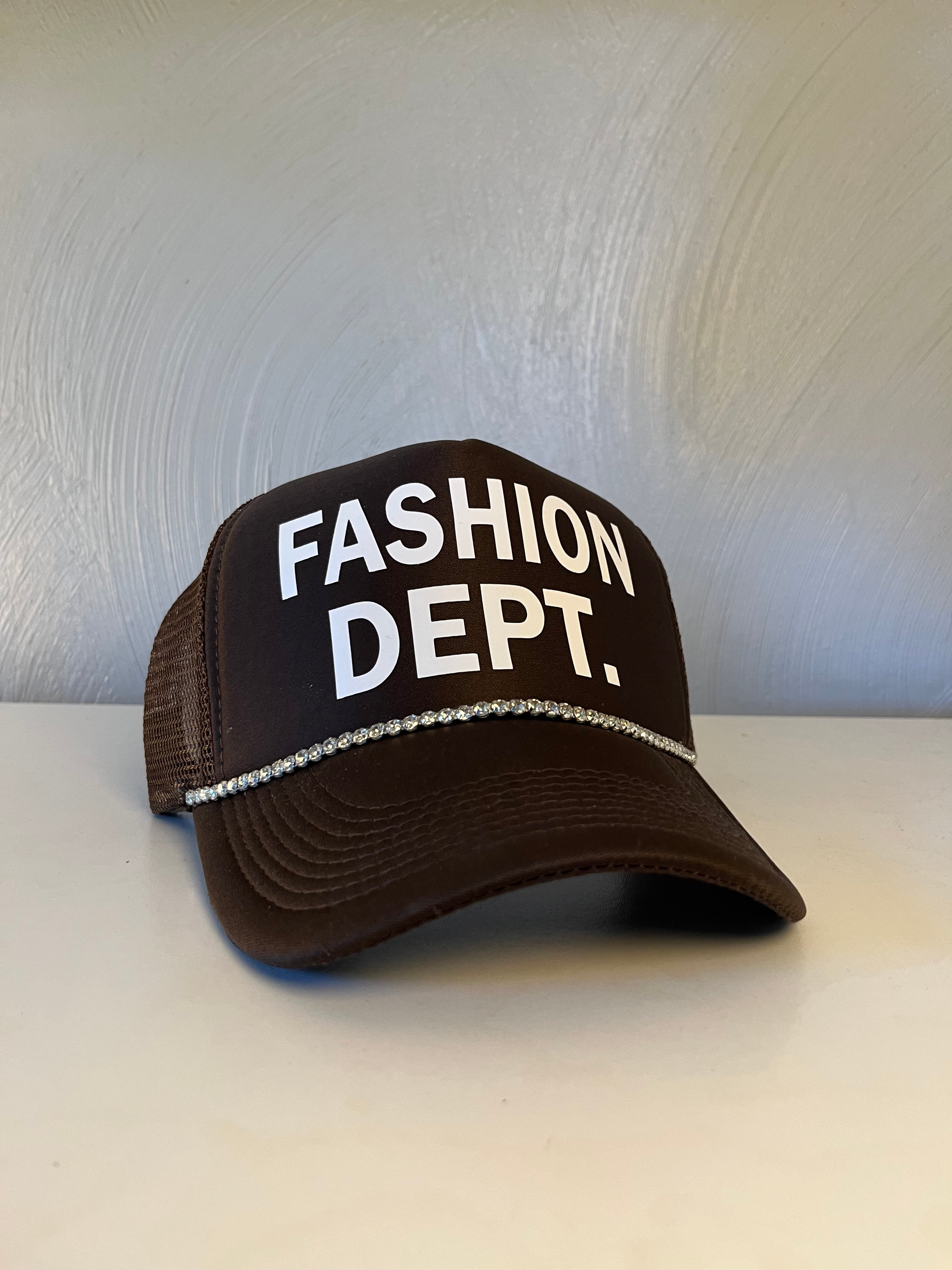 FASHION DEPT. Trucker hat.