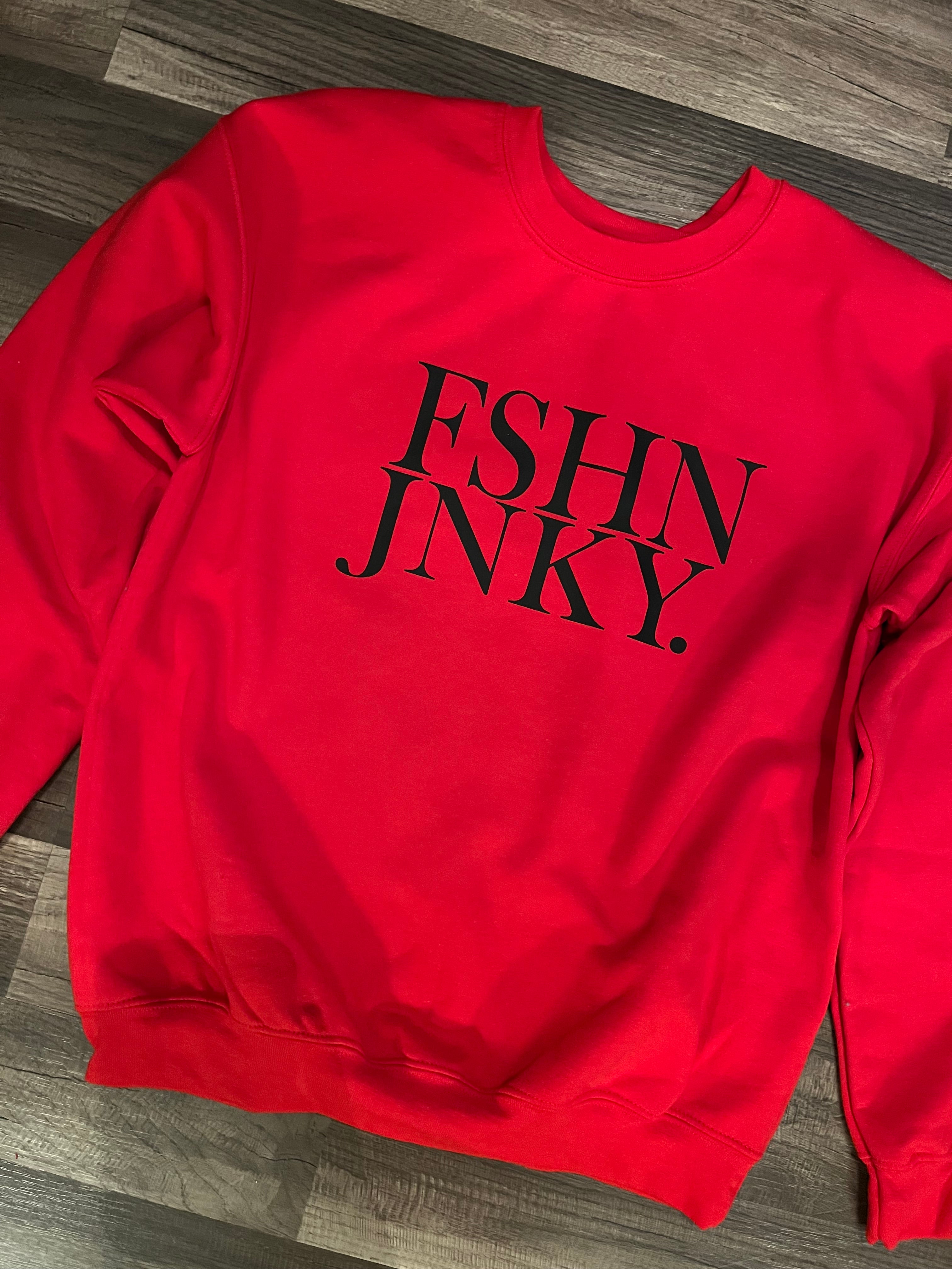 FSHN JNKY sweatshirt.