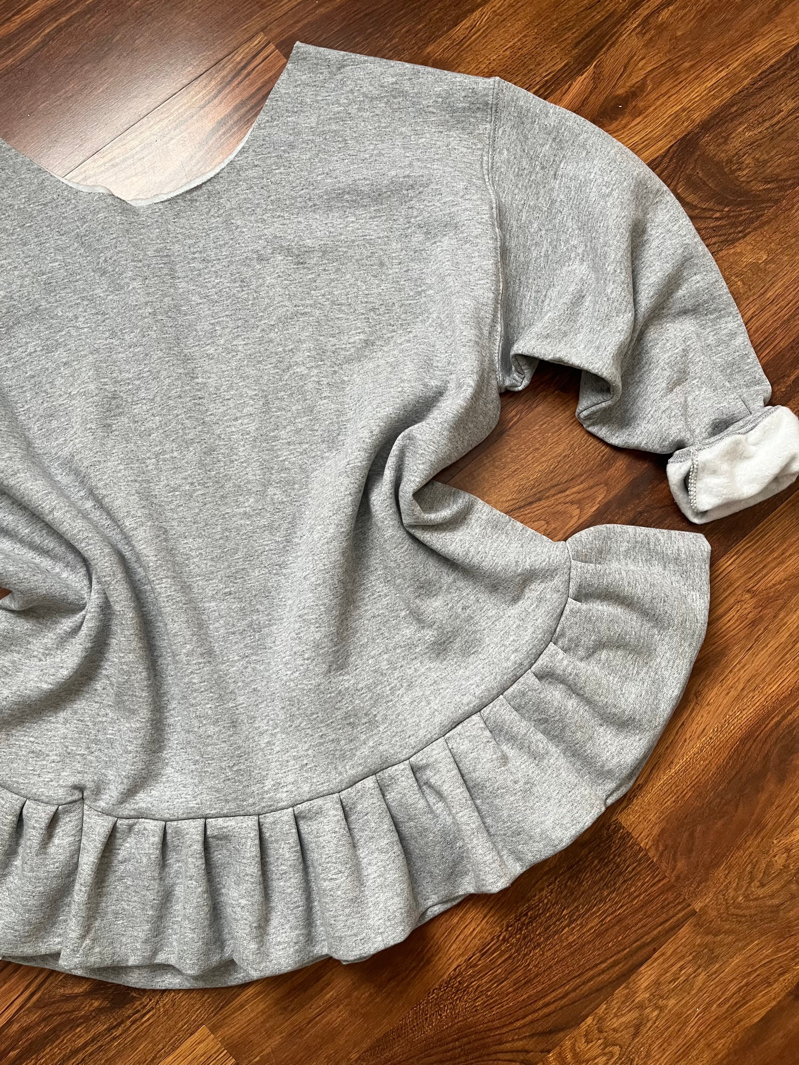 Ruffle tunic top.