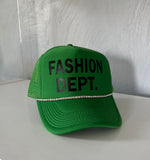 FASHION DEPT. Trucker hat.