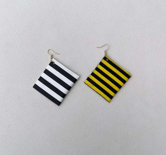 Striped earrings