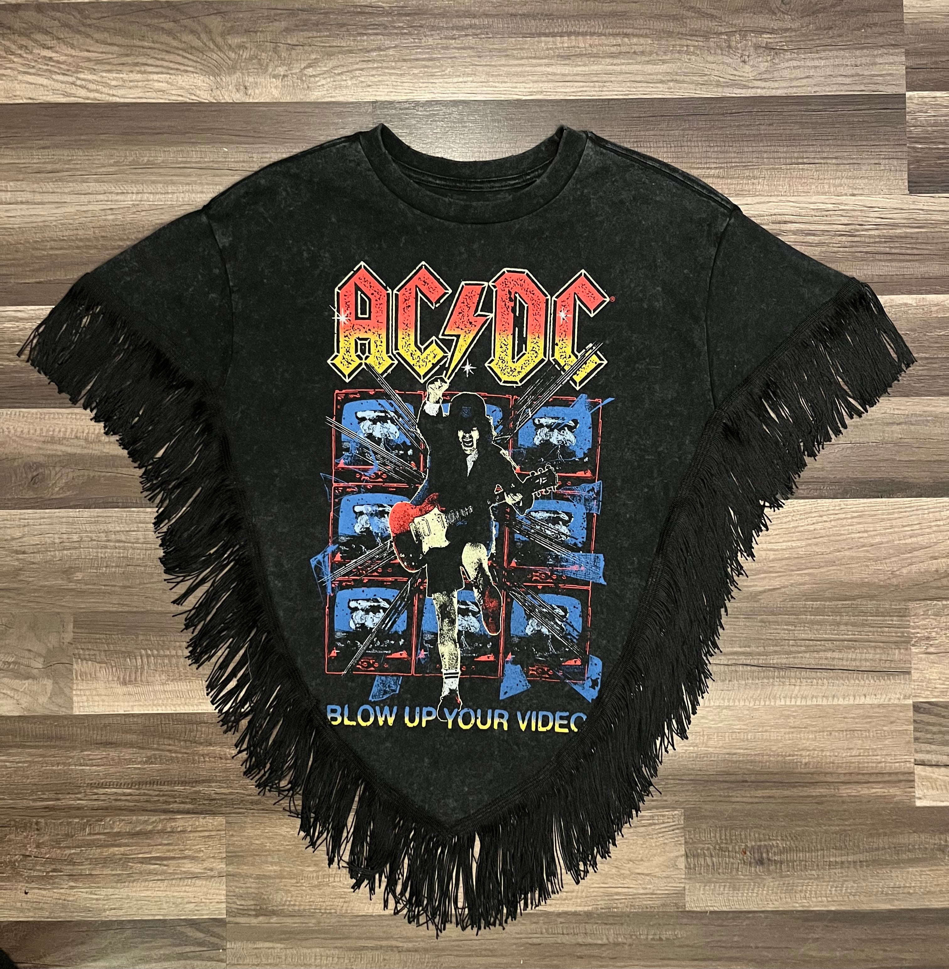 AC/DC tee poncho.