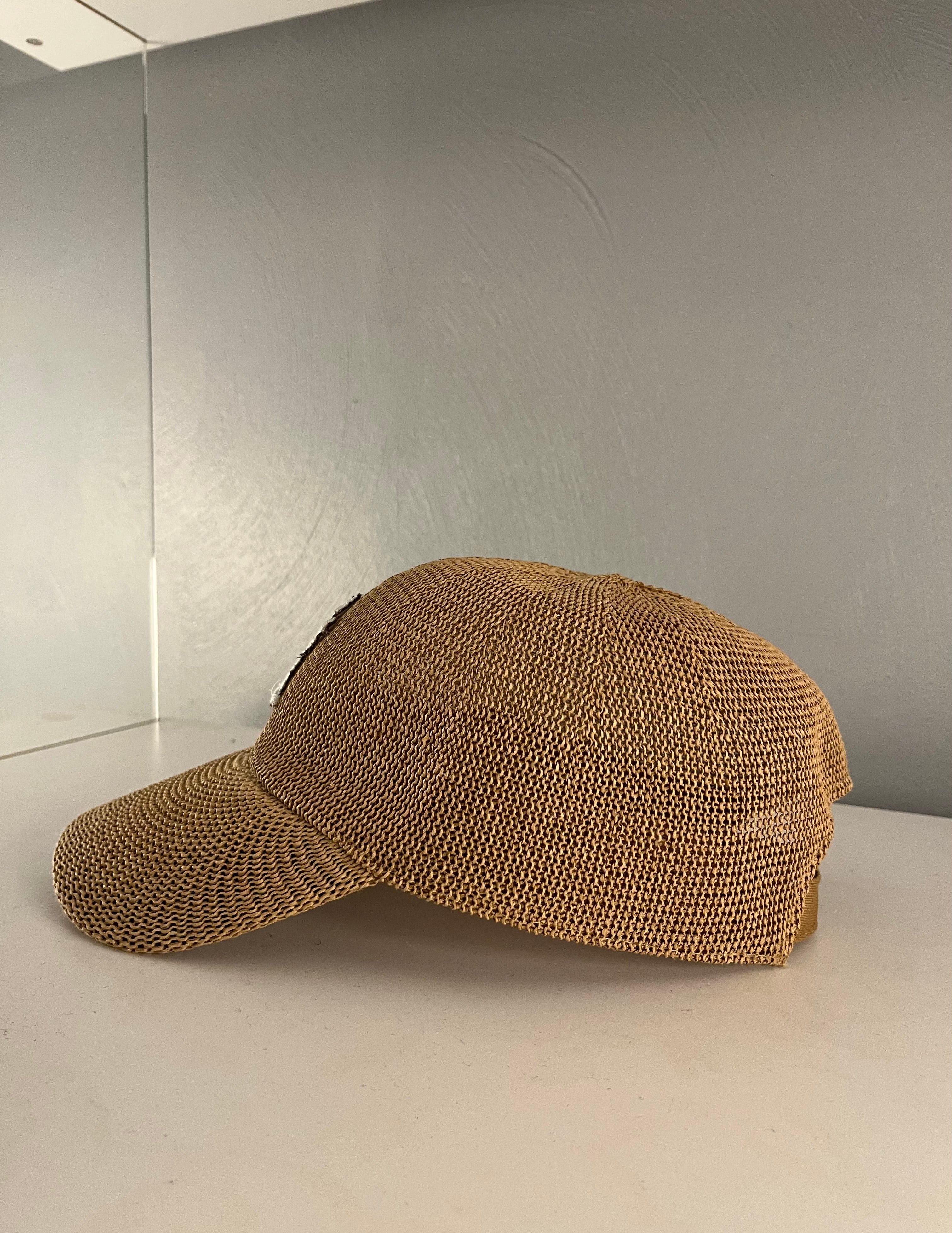 NY Raffia cap.