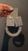 Tweed earrings & bangle set.